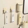 thumbnail image 3 of Xihbxyly Oferta Del Dia Almacenamiento para Cepilos de Dientes, Colgante de Pared Estilo Crema, Sin Perforaciones, Taza para Enjuague Bucal para Cepilos de Dientes Domésticos, Taza de Almacenamiento, 3 of 7