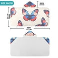 thumbnail image 4 of Yayeee Kids Hooded Towels Toddler Soft Absorbent Beach Bathing Wrap 50" x 23.5", Blue Butterflies, 4 of 5
