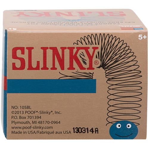 The Original Slinky Brand Metal Slinky in Blue Retro Box