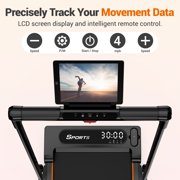 Walking Pad,Under Desk Treadmill for Home/Office, COFUNOK 2 in 1 Folding Treadmill 2.5HP with Remote,0.6-7.6mph