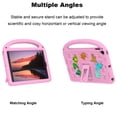 thumbnail image 4 of Dteck Crossbody Strap Kids Case for iPad 9th 8th 7th Generation,Cute EVA Hand Grip Case Shockproof Kickstand Cover with Shoulder Strap for iPad 10.2 inch 2021/2020/2019,Pink, 4 of 6