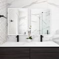 thumbnail image 4 of Moldura adhesiva Uxcell para paredes 0.8" x 16 ft, moldura flexible de espejo blanca, 4 of 7
