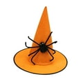 thumbnail image 2 of Gallickan Witch Hats for Woman Girls, Halloween Spider Witches Hats, Girls Witch Hats, Halloween Decorations for Outdoor Party Accessories, Orange, 2 of 5