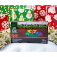 thumbnail image 2 of Stay Off The Roof Multicolor LED Christmas Tree Lights - 100 Jewel Cut Multicolored Bulbs - Connect up to 45 Sets - Indoor/Outdoor, 13.25f, 2 of 7