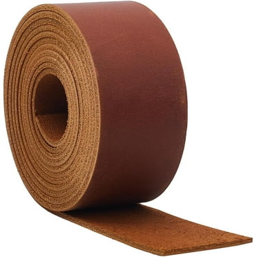 1.5 Inch Wide Genuine Leather Strips 72 Inch Long Crazy Horse Leather Straps 1.8mm Thick Flat Leather Cord Full Grain Tanned Cowhide Leather String for DIY Crafts Belts Saddle Brown