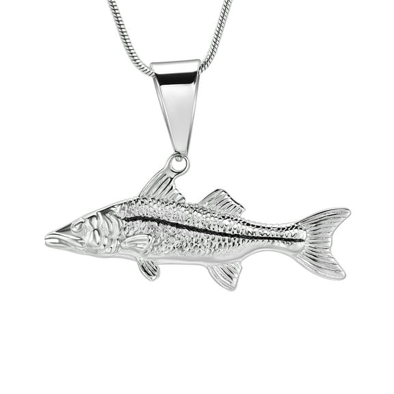 Fish Urn Cremation Jewelry for Ashes Memorial Ashes Keepsake Necklace Urn Necklace Pendant Fish Ashes Pendant for Pets/Human