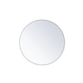 thumbnail image 1 of Elégant Décor MR4044WH 42 in. Cadre en Métal Miroir Rond&44; Blanc, 1 of 1