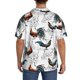 thumbnail image 3 of Balery Cool Chicken Camisa Casual de Manga Corta con Botones para Hombre, Texturizada, Estilo Cubano, para Playa, Verano-Large, 3 of 5