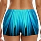 thumbnail image 4 of Gibobby Traje De Baño Mujer Pantalones cortos de baño para mujer, traje de baño de cintura alta con estampado étnico informal, pantalones cortos de fondo(Azul,CH), 4 of 5
