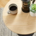 thumbnail image 7 of Modway Lippa 20" Round Wood Grain Side Table in Black Natural, 7 of 7