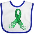 thumbnail image 3 of Inktastic Cerebral Palsy Awareness- Green Ribbon Made of Hearts Boys or Girls Baby Bib, 3 of 4