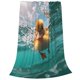 thumbnail image 2 of Fotbe Underwater Swimming Duck Manta de Franela Acolchonada con Estampado, Súper Suave y Esponjosa, Extra Grande para Sofá, Cama, Uso Todo el Año-60"x50", 2 of 7