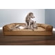 thumbnail image 5 of Furhaven Cama ortopédica para perros grandes con refuerzos extraíbles y funda lavable, para perros de hasta 95 libras - Sofá acolchado - Marrón tostado, Jumbo/XL, 5 of 5