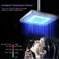 thumbnail image 6 of LED Rainfall Shower Head Square Shower Head Automatically RGB Color-Changing Temperature Sensor Showerhead for Bathroom, 6 of 8