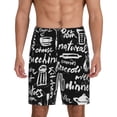 thumbnail image 3 of Lsque Pasta Bacon Mens Sleep Pajama Shorts,Short Pajama Pants, Cotton Ultra-Soft Knit-Medium, 3 of 9