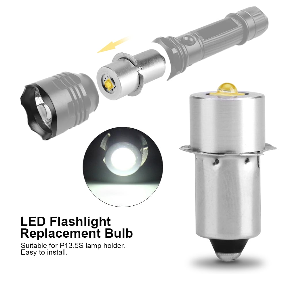 1W P13.5S PR2 LED Upgraded Bulb for Flashlight Torch lights Work Light C/D Cells 