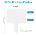 thumbnail image 2 of Uxcell 10x8in Dry Erase Paddles, 32Pcs Handheld Square Dry Erase Boards, 2 of 7
