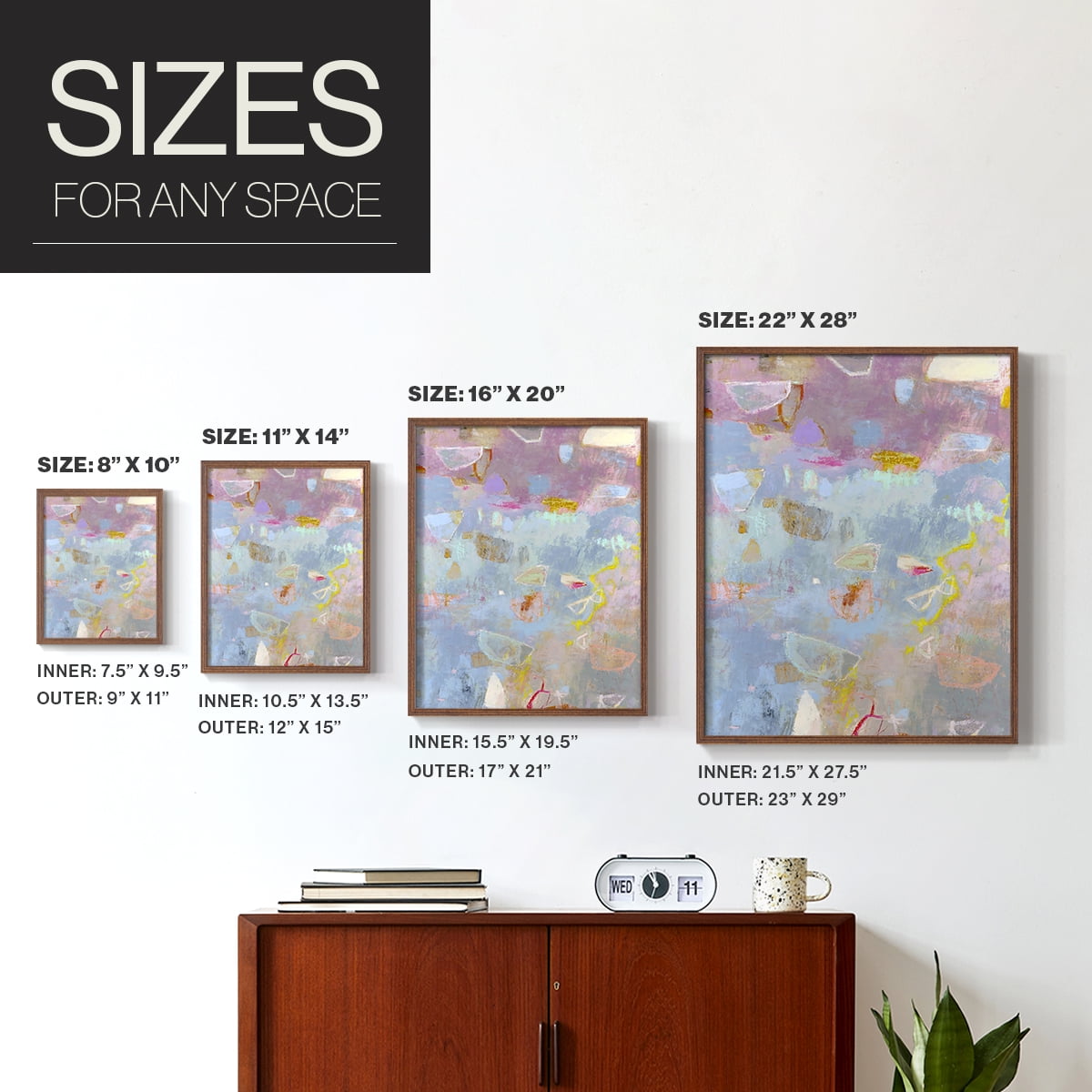 Whilst II Framed Print in Brown Solid Wood 8 x 10 Framed Print