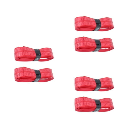 3 Pack Racket Winding Tape Anti-slip Handle Belt Fishing Rod Wraps Grip Red