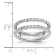 thumbnail image 7 of 14K White Gold Ring Band Wedding Diamond, Lab Grown Round, Size 9, 7 of 7