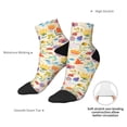 thumbnail image 6 of Fuzoiu Insects In Plants Print Adult Socks, Crew Moisture-wicking Socks, Unisex Cushion Crew Socks,Casual Sports Ankle Socks, 6 of 7