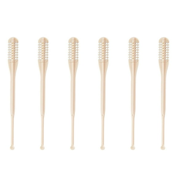 Safeglitz Nasal Hair Cutter 4/6Pcs 2 in 1 Nasal Hair Cutter Nostril Hair Remover tool Double Nose Hair Manual 360° Rotating Nose Hair Trimmer with Ear Portable Nose Hair for Women Men Nasal Hair