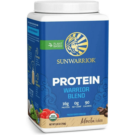 Sunwarrior Warrior Blend Plant-Based Protein Powder| Mocha flavor  750g