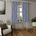 thumbnail image 2 of Ambesonne Grommet Curtain, , 50"x96", Coral and Pale Azure Blue, 2 of 5