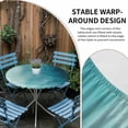 thumbnail image 2 of Blue Teal Ombre Round Tablecloth for 45-54 Inch Tables, Fitted Table Cover with Elastic Edge, Coastal Beach Modern Abstract Art Waterproof Outdoor Table Cloth Protector for Patio Garden Dinner Picnic, 2 of 9