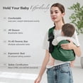 thumbnail image 2 of Portabebés MISSWISDOM tipo bandolera con doble broche de seguridad 3-14 kg, 2 of 7