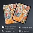thumbnail image 2 of Artery8 Lady Llama with Colourful Flowers Watercolour Living Room Unframed Wall Art Print Poster Home Decor Premium, 2 of 3