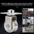thumbnail image 3 of 4 Pcs Rouleau de Rail Pivotant 3 Po avec Plaque en Acier Inoxydable 304 Roues de Portail Coulissant pour Rail, Allée Roulante, 3 of 7