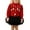 t#190Red447, variant on CAIVO Kids Outfit Sets Girls Long Sleeve O-Neck Sweater Protruding Skirt Handmade Floral Puffy Skirt Knitted Classic Clothes Sets