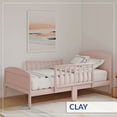 BK Furniture Harrisburg XL Wooden Toddler Bed in Clay