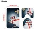 thumbnail image 5 of Spencer 3Pcs Christmas Bathroom Sets Santa,Snowman,Toilet Seat Cover Rug Set Pedestal Rug and Bath Mat Rug, 5 of 7