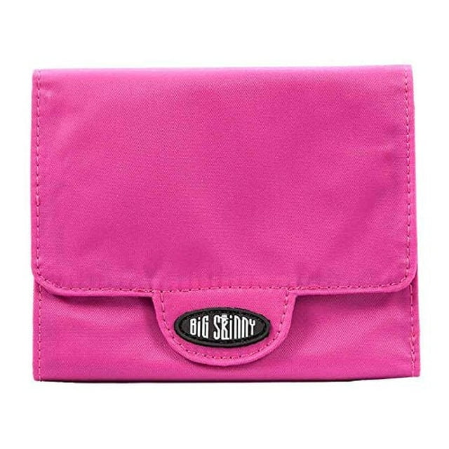 Big Skinny Portefeuille Trixie à Trois Volets pour Femmes, Contient jusqu'à 30 Cartes, Fuchsia