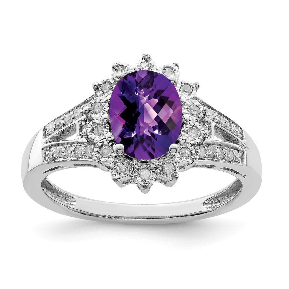 Details about   Diamonds Jewelry Sterling Silver 925 Amethyst Gemstone Wedding Antique Fine Ring 