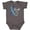 Charcoal Grey, variant on Inktastic Faith over Fear Hydrocephalus Awareness with Blue Ribbon Boys or Girls Baby Bodysuit