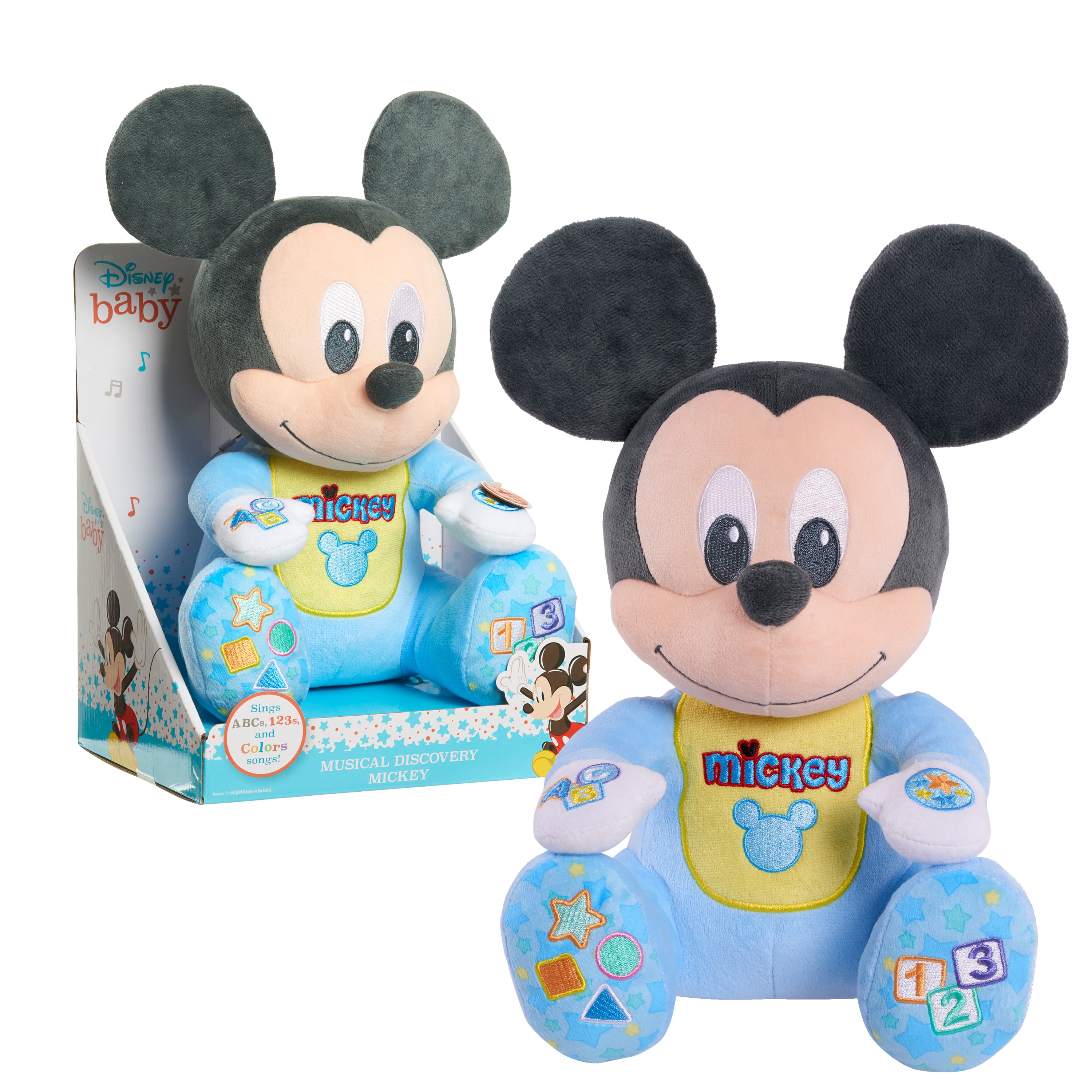 Disney Baby Musical Discovery Plush Mickey Mouse, Ages 06+