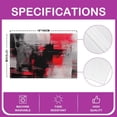 thumbnail image 4 of Black and Red Abstract Placemats Set of 4 Modern Art Placemats for Dining Table Indoor Outdoor Kitchen 12"x18" Geometric Table Mats Placemat Kitchen Dining Table Geometry, 4 of 4