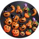 thumbnail image 5 of 100PCS Surtido de Adornos de Resina para Manualidades de Halloween Adornos de Resina con Parte Posterior Plana para Halloween Mago Calabaza Fantasma Travieso Araña Calavera Castillo Encantos de Resina para Caja de Teléfono Manualidades Fabricación de Bricolaje JM, 5 of 5
