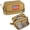 Brown, variant on 4 Compartments Pencil Case for Boys, Big Canvas Pen Pouch Bag, Large Capacity Pen Box, Tool Bag for Middle School College Office Organizer for Kids Men Women Adult Teens-Black