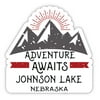 Johnson Lake Nebraska Souvenir 4-Inch Magnet Adventure Awaits Design