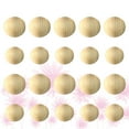 thumbnail image 3 of Dytern DIY 100 Pcs Unfinished Half Wooden Balls Mini Hemisphere Half Lotus Wood Balls Beads for DIY Carving Painting (Wood Color, 15mm, 20mm Style), 3 of 10