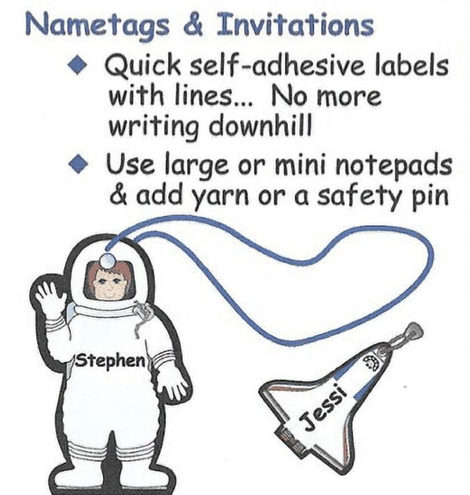 SHAPES ETC. Large Notepad Set -  Space