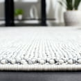 thumbnail image 4 of SAFAVIEH River Randa Solid Polyester Area Rug, Grey/Ivory, 5'3" x 7'6", 4 of 8