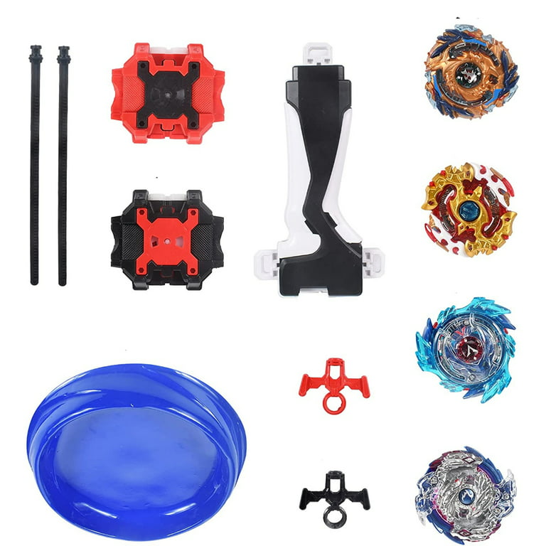 Burst Spinning Tops, 4 Pcs Metal Gyro Sets, with Launcher Set, Gyro  Spinners and Turbo Burst and Battle Disc Set, for Kids, Gift for Children,  Easter,