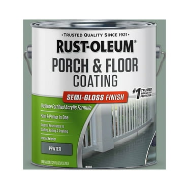 Pewter, Rust-Oleum Porch & Floor Coating Semi-Gloss - 320420, Gallon- 2 Pack