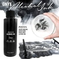 thumbnail image 2 of White and Black Alcohol Ink for Resin - Alcohol Ink Black Onyx and White Snow Colors 4-Ounce for Epoxy Resin, Tumblers, Resin Art, Alcohol Ink Paper, 3 Pixiss Needle Tip Applicator Bottles and Funnel, 2 of 9