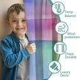 thumbnail image 3 of Blackout Kids Curtains,Colorful Watercolor Stripe Pattern Childrens Insulated Curtains Set Of 2,Bedroom Essentials,Toddler Room Decor 42"x54", 3 of 5